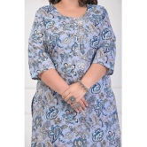 Swasti Cotton Printed Straight Womens Kurti - Grey ( Pack of 1 ) - None