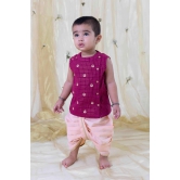 Imli ka Buta Dhoti Set - Purple 00M (2.5-3 Kg)