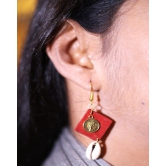 Red diamond chyme earring