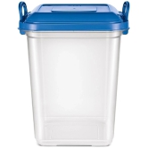 Milton Silo 25 Plastic Storage Containers, 1 Piece, 23 Litres, Blue | Storage Jar | Kitchen Organiser | BPA Free | Stackable | Modular | Nestable - Blue