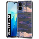 NBOX - Multicolor Printed Back Cover Silicon Compatible For Vivo T2 Pro 5G ( Pack of 1 )