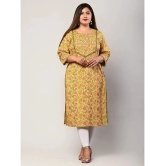 Swasti - Yellow Cotton Womens Straight Kurti ( Pack of 1 ) - None