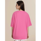 Fabflee Pink Cotton Loose Fit Womens T-Shirt ( Pack of 1 ) - None