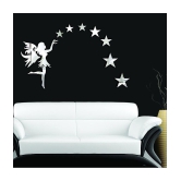 Asmi Collection Wall Sticker Moon & Stars ( 40 x 65 cms )