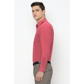 Men Red Regular Fit Formal Full Sleeves Formal Shirt