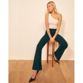 Addyvero Green Cotton Blend Flared Womens Casual Pants ( Pack of 1 ) - None