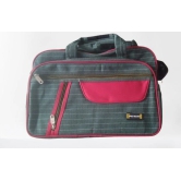 PRUDHVI  BAGS -  Unisex Green and Red Striped OFFICE FILES Bag with Adjustable Shoulder Strap