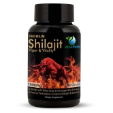 Vedapure Premium Shilajit Caps with Ashwagandha Extract Helps in Stamina, Strength,For Men 1000mg - 60 Veg Caps (Pack of 1)