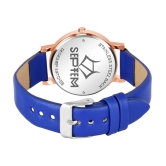 Septem Blue Leather Analog Womens Watch