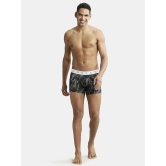 Jockey NY02 Men Super Combed Cotton Elastane Printed Trunk - Black - None