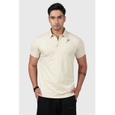 Fuaark Beige Cotton Slim Fit Mens Sports Polo T-Shirt ( Pack of 1 ) - None