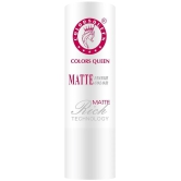 Colors Queen Rich Color Matte Finish Lisptick 3g, Hot Red (Shade - 17)