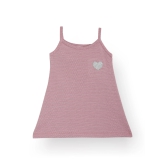 PINK ZIG ZAG HEART SUMMER STRAPPY GIRLS TOP - PINK-5-6 YEARS / 1N / PINK