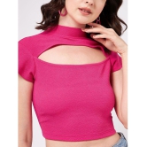 Zima Leto - Pink Polyester Womens Crop Top ( Pack of 1 ) - None