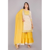 JC4U - Yellow Straight Cotton Womens Stitched Salwar Suit ( Pack of 1 ) - None