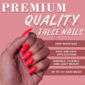 PRINTED SHORT SQUARE NAILS - (NAIL KIT INCLUDED)-Nude