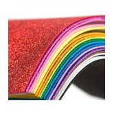 ECLET A4 Glitter Foam Sheet Sparkles Red Color, for Art & Craft, Decoration, Gift Wrapping, Scrapbooking, Craft Project, Etc