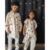 Viscose Silk Pathani Kurta for Boys, Men | Taash Ke Patte-4-5Y