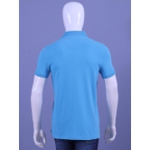 Men's Blue Embroidery Polo T-Shirt