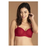 Clovia Pack of 1 Lace Womens Everyday Bra ( Maroon ) - 36D