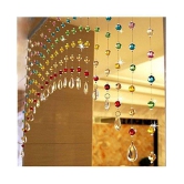 PINDIA Set of 10 Door Beaded String Curtain - Multi Color