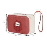 hitage BT-5.0 Glare 5 W Bluetooth Speaker Bluetooth V 5.0 with USB,SD card Slot Playback Time 24 hrs Red - Red