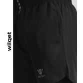 Mens 2IN1 Running Shorts-Black / L