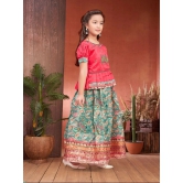 Aarika Pink Silk Girls Lehenga Choli Set ( Pack of 1 ) - None