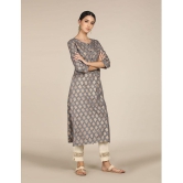 Karigari - Straight Rayon Grey Women's Kurti ( Pack of 1 ) - None