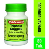 Baidyanath Triphala Guggulu, 80 Tablet (Pack of 5)