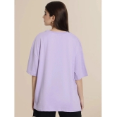 Fabflee Purple Cotton Loose Fit Womens T-Shirt ( Pack of 1 ) - None