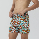 Remix Cotton Boxers Plate Orange S