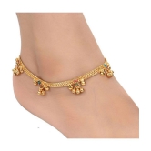 AanyaCentric - Gold Anklets ( Pack of 2 ) - Gold