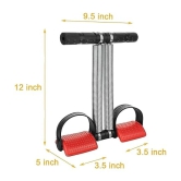 Double Spring Tummy Trimmer Men and Women for Abs Workout Stomach Exercise Machine for Women and Men Exercise in Gym, Red, Pack of 1