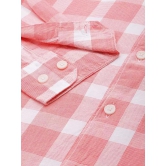 Men Regular Fit Checkered Spread Collar Casual Shirt