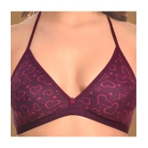 Madam Cotton Blend Non Padded Womens Everyday Bra ( Wine ) - None