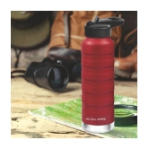 Milton PEBBLE BOTTLE 530 1PC WITH SPOUT LID BOTTLE Water Bottle 530 ml (Set of 1) - Red