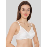 ILRASO - White Cotton Non Padded Women's T-Shirt Bra ( Pack of 1 ) - None