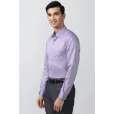 Men Purple Regular Fit Formal Full Sleeves Formal Shirt