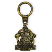 RAVARIYA GRAPHICS Royal RE Classic Bullet Bike Brass Metal Keychains