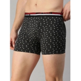 Lux Cozi - Black Cotton Mens Trunks ( Pack of 3 ) - None