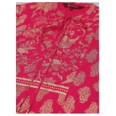 KSUT Pink Viscose Straight Kurti - S