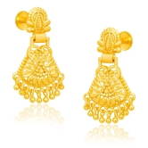 LUV FASHION Golden Chandbalis Earrings ( Pack of 1 ) - Golden