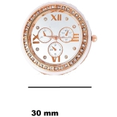 Rhonium Pink Metal Analog Womens Watch