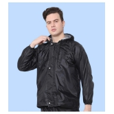 PPTHEFASHIONHUB Black Polyester Mens Raincoat ( Pack of 1 ) - 3XL