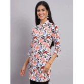 Tissu Rayon Printed Shirt Style Womens Kurti - White ( Pack of 1 ) - None