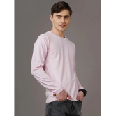 Paul Street - Light Pink Cotton Blend Slim Fit Mens T-Shirt ( Pack of 1 ) - None