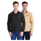 British Terminal Multi Casuals Slim Fit Shirt Pack of 2 - 38