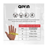 Aivin Trend Unisex Polyester Gym Gloves For Beginners Fitness Training and Workout With Half-Finger Length - M