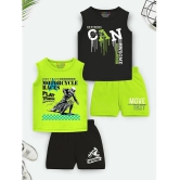 Trampoline Multicolor Cotton Blend Boys T-Shirt & Shorts ( Pack of 2 ) - None